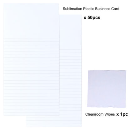 Sublimation Plastic Business Card Blanks 50PK - Image 2