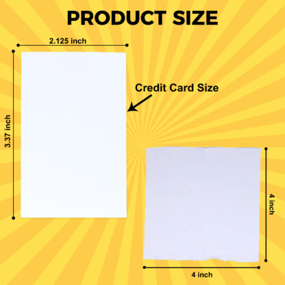 Sublimation Plastic Business Card Blanks 50PK - Image 3