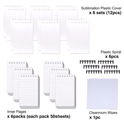 Sublimation Waterproof Notebook Blanks 6PK - Image 3