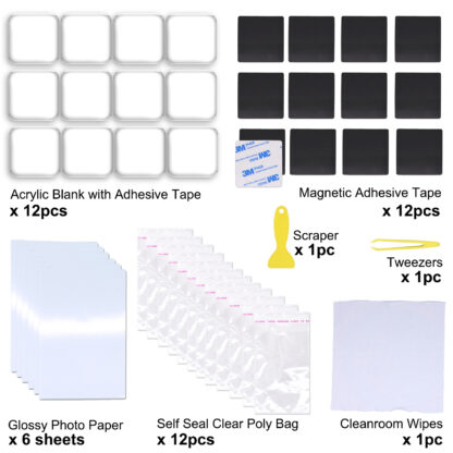 Acrylic Fridge Magnets 12PK - Image 2